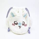 「「ちいかわ」うさぎやモモンガたちの愛らしい表情をデザイン♪ふわふわ素材のフェイス巾着が登場」の画像2
