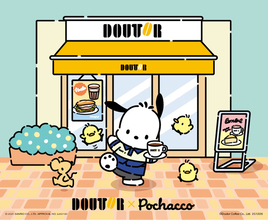 「サンリオ」ポチャッコ×ドトールの“福袋2026”登場！ ユニフォーム姿が可愛いすぎ♪ 10月24日予約開始