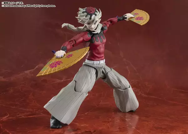 「いい夜だねぇ―「鬼滅の刃」上弦の弐・童磨のフィギュアが登場！ 扇つきで劇場版の血鬼術も再現できる!!」の画像