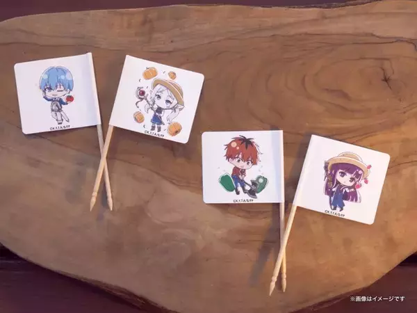 「「葬送のフリーレン」“メルクーアプリン”を再現♪ ヒンメルらの農作業姿が可愛いフラッグ付き！「農園リゾートTHE FARM」コラボにスイーツ登場」の画像
