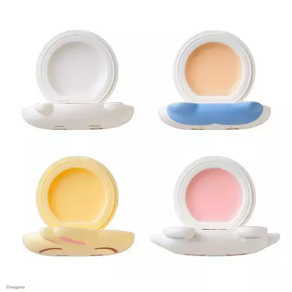 「ぷっくりフェイスがかわいい♪ ちいかわ、ハチワレ、うさぎ、モモンガのマルチバーム登場！ 髪・唇・爪の保湿などマルチに使える」の画像