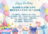 「谷山紀章さんお誕生日記念！一番好きなキャラは？ 3位「進撃の巨人」ジャン、2位「うたプリ」四ノ宮那月、1位は…「文スト」中原中也が驚きの支持率でトップに！ ＜26年版＞」の画像2