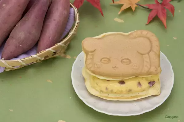 「モモンガ、くりまんじゅう、ラッコの秋限定ちいかわ焼き登場♪ さつまいも・渋皮マロン・パンプキンが期間限定で楽しめる」の画像