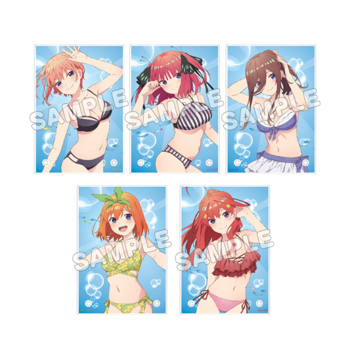 五等分の花嫁∽」五つ子が水着姿で描き下ろし♪ 「コミケ104」グッズが 