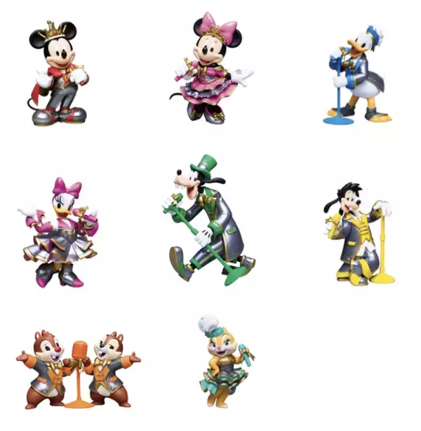 「ミッキーからファンサ!?「ディズニー」ミッキー＆フレンズがキラキラアイドルに！描き下ろしデザイングッズのHappyくじが登場♪」の画像