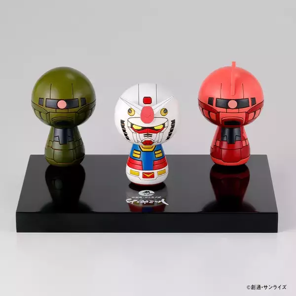 「ガンダム」×こけし―ザクの細かなデティールまで見事に再現したアイテムが登場！