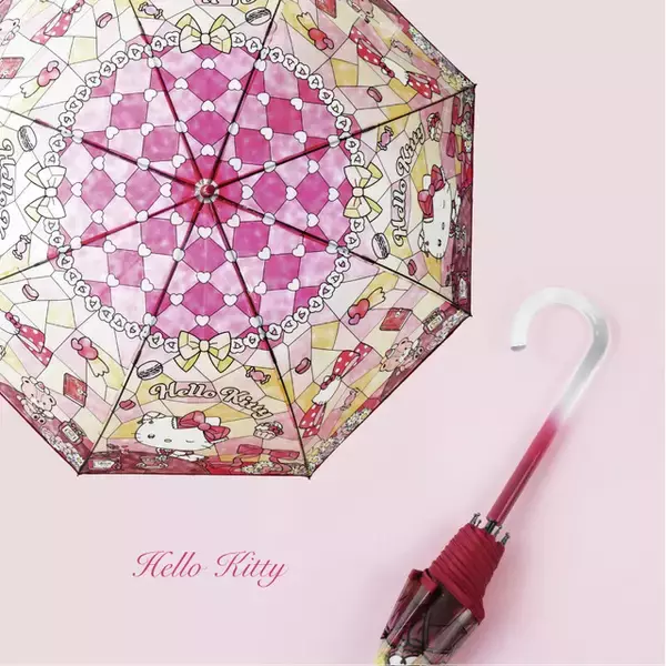 「【待望の再入荷】「サンリオ」シナモロールのステンドグラス傘♪ きらめく幻想的なデザインが美しすぎる～」の画像