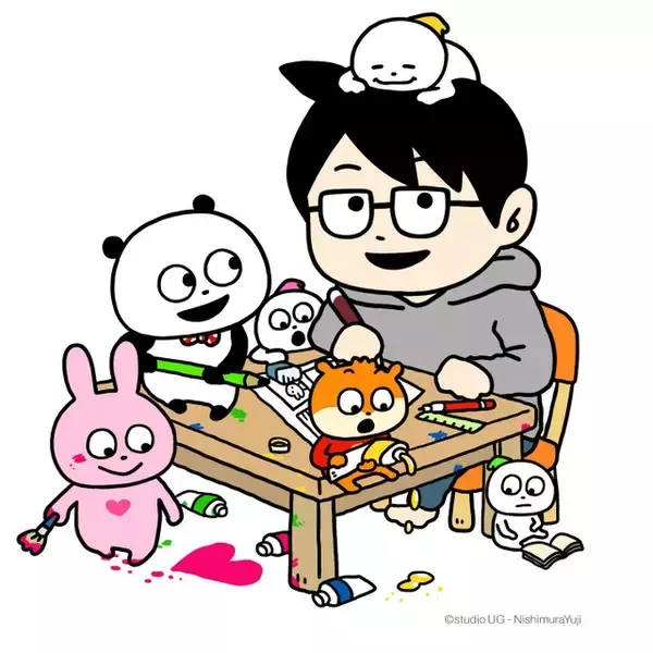 「「ごきげんぱんだ」クリエイター・にしむらゆうじの魅力に迫る！活動10周年記念の展覧会開催＆限定グッズも【阪神梅田本店】」の画像
