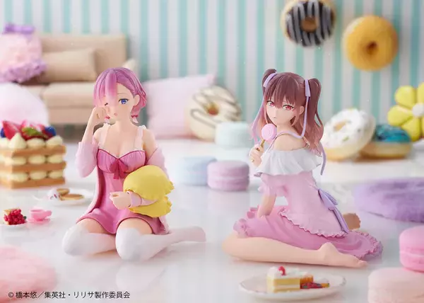 「2.5次元の誘惑」リリサ・美花莉・ノノア・アリアがネグリジェ姿に！タイトーくじにフィギュア、タペストリーなど登場