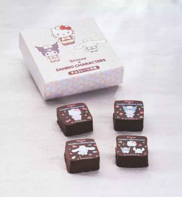 「サンリオ」シナモロール、ハローキティ、クロミが老舗和菓子屋とコラボ♪ チョコレート羊羹を限定販売【塩瀬総本家】