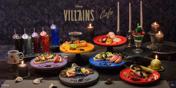 「ディズニーヴィランズOH MY CAFE」ハロウィンに合わせてオープン！マレフィセント、スカー、アースラたちをイメージしたメニュー＆グッズが魅力的☆