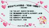 「好きなアニメの告白・プロポーズ回は？ 3位「コナン」621話、2位「ハガレン」64話、1位は「THE LAST -NARUTO THE MOVIE-」【#求婚の日】」の画像2