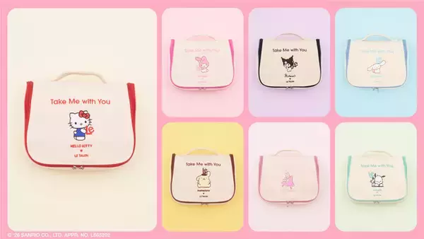 「「サンリオ」キティ、クロミ、ポムポムと旅行へ♪ 驚愕の軽量感のフラットシューズやトラベルアイテム登場！「LE TALON」コラボ」の画像