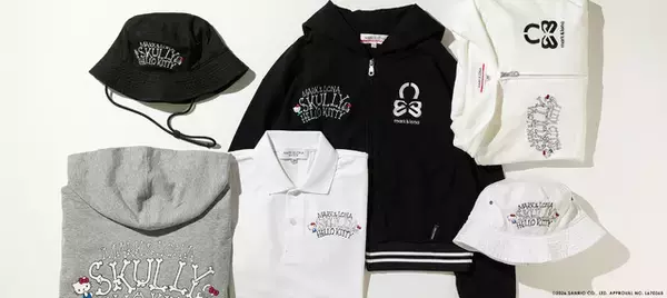 キティちゃんがPOPな遊び心溢れるアパレルに♪ ゴルフシーン＆日常使いにもピッタリなバケハやパーカー登場