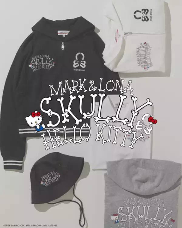 「キティちゃんがPOPな遊び心溢れるアパレルに♪ ゴルフシーン＆日常使いにもピッタリなバケハやパーカー登場」の画像