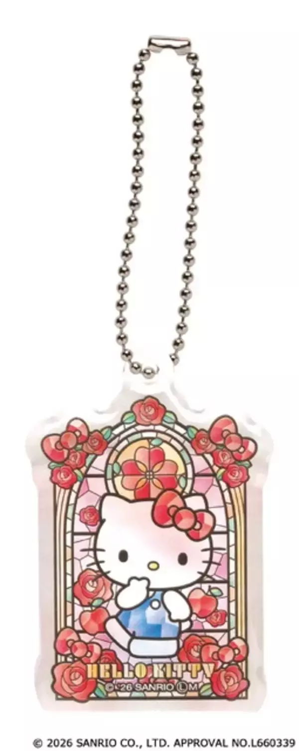 ハローキティ、マイメロ、ポチャッコたちが“ステンドグラス風”アクリルキーチェーンに♪全国のカプセルトイコーナーに登場