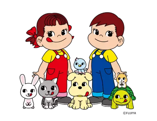「ペコちゃん＆ポコちゃんが春っぽグッズ＆お菓子に♪ 新キャラ初登場でマストバイ◎」の画像