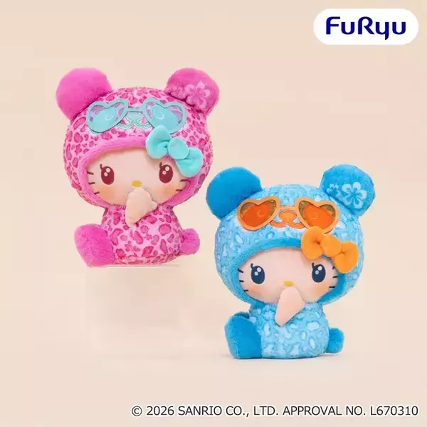 「ポムポムプリン、シナモロールがこんがり日焼けでギャルかわ♪ 「サンリオ」夏仕様ぬいぐるみ＆マスコットが登場！ 平成レトロ感あふれる魅力にメロメロ」の画像