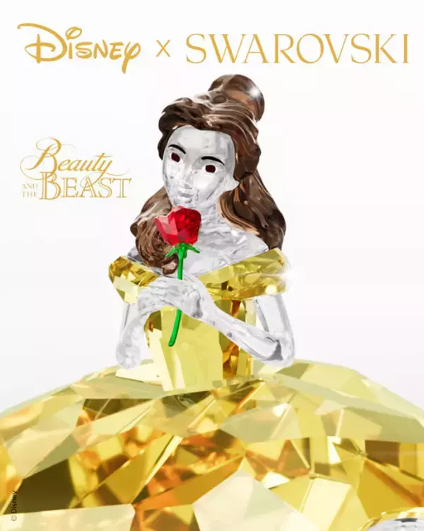 400万円超えの輝き…！「美女と野獣」×スワロフスキーから新作オブジェ登場！初ダンスシーンや魔法のバラも