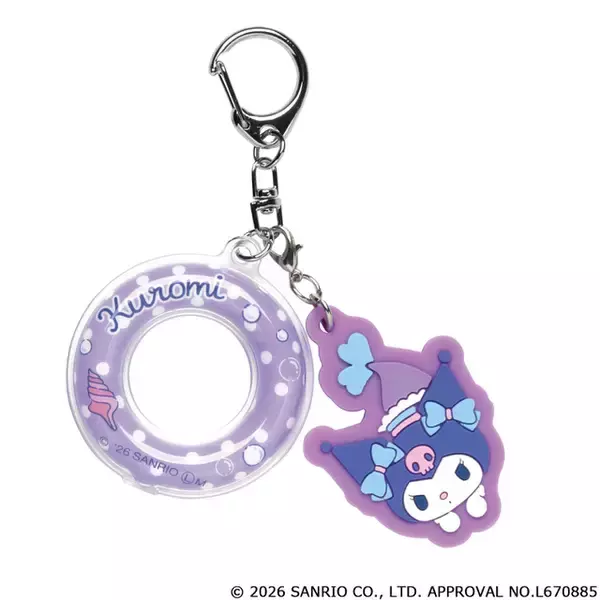 「シナモロールもポムポムプリンも浮き輪でぷかぷか～♪「サンリオ」ぷにぷに触感のキーチェーンが東條」の画像