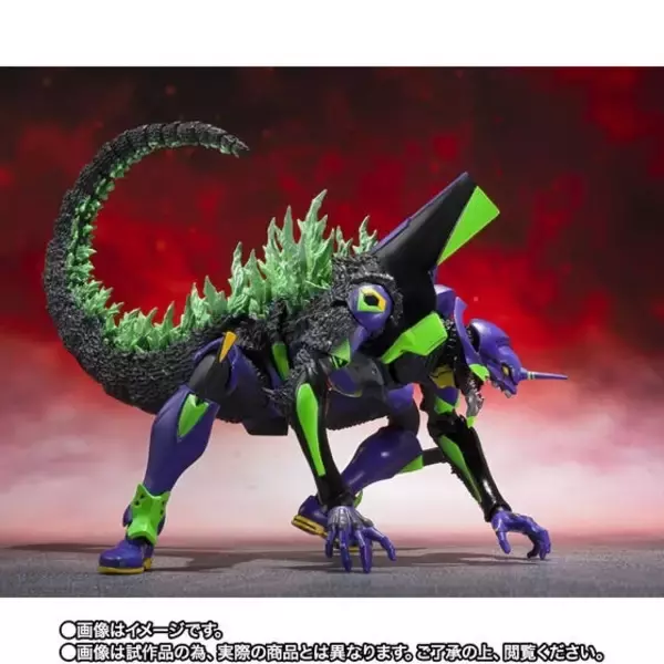 「エヴァ初号機がゴジラと融合!?「エヴァンゲリオン初号機 “G”覚醒形態」が登場！放射熱線パーツが付属」の画像