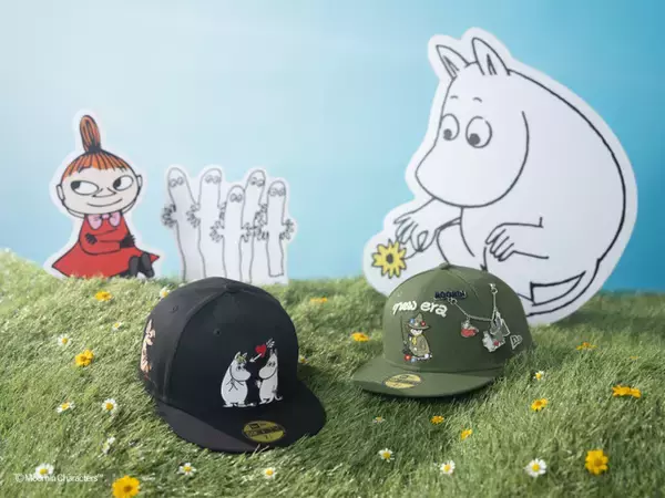 「ムーミンがデザインされた帽子がスタイリッシュ♪ 8月9日は“ムーミンの日”！ ニューエラと初コラボしたキュートでおしゃれなアパレルアイテムが新登場」の画像