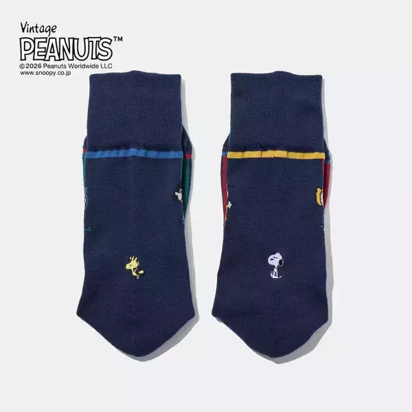 「スヌーピーと仲間たちを刺繍や編みで表現したソックスに新色登場！「CHICSTOCKS」から9月3日発売」の画像