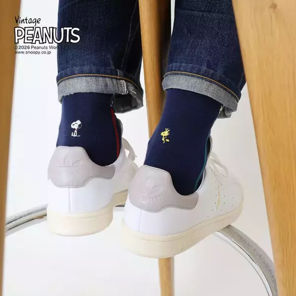 「スヌーピーと仲間たちを刺繍や編みで表現したソックスに新色登場！「CHICSTOCKS」から9月3日発売」の画像