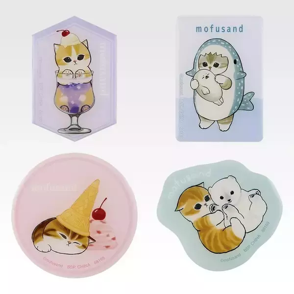 「シロクマにゃんこ、ペンギンにゃんこ、あざらしにゃんこがめちゃめちゃ可愛い♪ 夏にぴったりひんやりグッズが目白押しの一番くじ「mofusand」登場」の画像