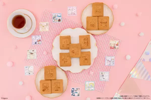 「「ちいかわ」可愛すぎで食べるのがもったいない…！ 仲良しなちいかわたちのフレーム型ワッフルが登場♪」の画像