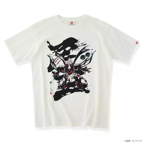 ZZガンダム、キュベレイ、クィン・マンサを躍動感のある筆絵タッチで表現！「ガンダムZZ」放送40周年を記念したTシャツ発売