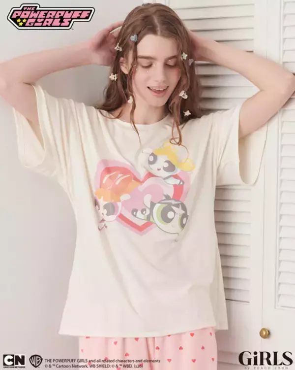「「パワーパフガールズ」ガーリーなランジェリーやルームウェアが登場♪ GiRLS by PEACH JOHNが初コラボ」の画像