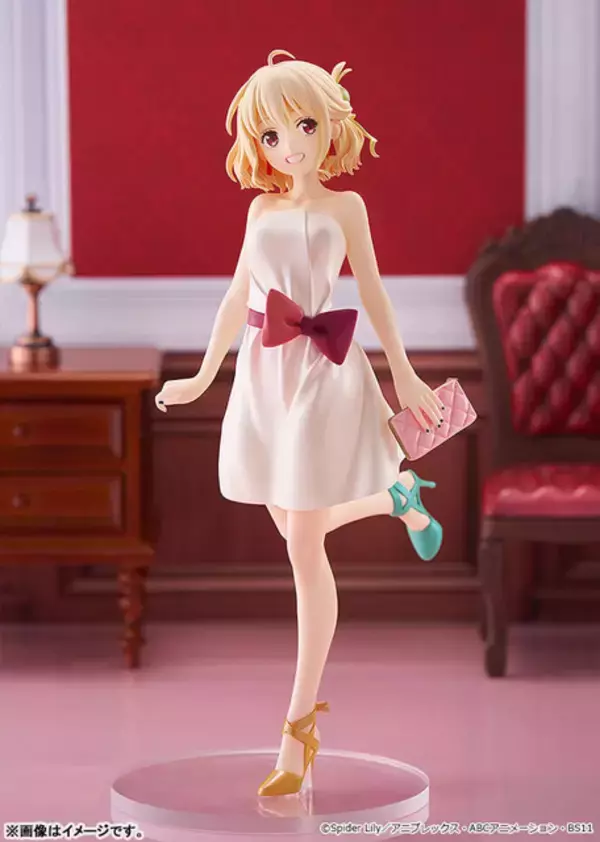 「「リコリコ」千束＆たきな、いつもと一味違う“ドレスアップコーデ”がキュート♪ フィギュアが登場」の画像