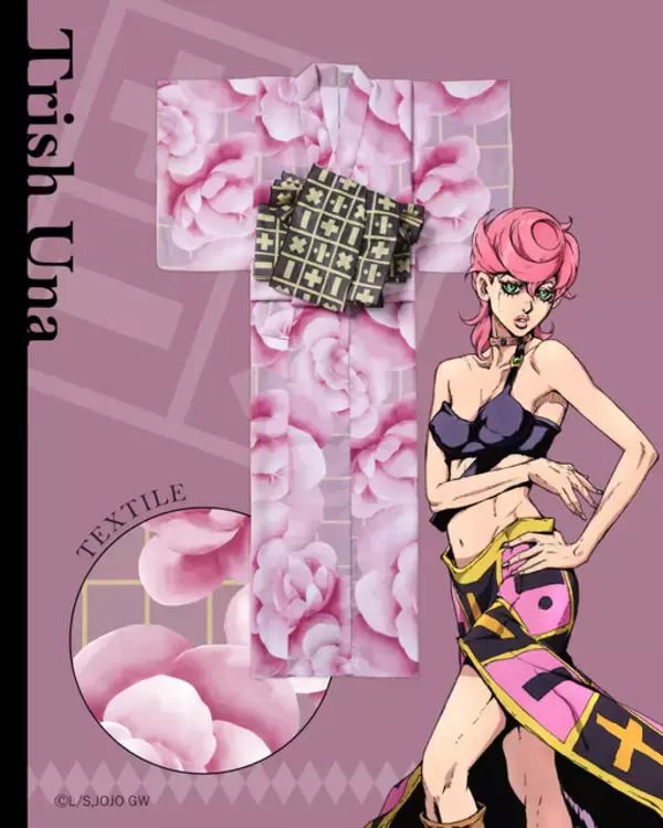 「「ジョジョの奇妙な冒険 黄金の風」ジョルノやブチャラティたちをイメージした浴衣が登場♪「ふりふ」コラボアイテムが6月19日より発売」の画像