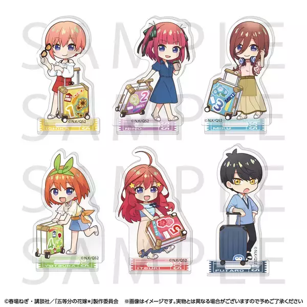 「「五等分の花嫁」三玖、四葉たちが近未来の鉄道風衣装でおもてなし♪ JR東海・推し旅とコラボ☆」の画像