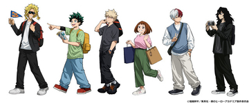 「ヒロアカ」旅を楽しむデク、爆豪、相澤先生たちを描き下ろし♪ アニメイトにて全国ご当地応援フェア開催