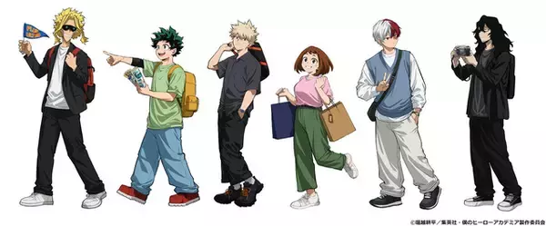 「ヒロアカ」旅を楽しむデク、爆豪、相澤先生たちを描き下ろし♪ アニメイトにて全国ご当地応援フェア開催