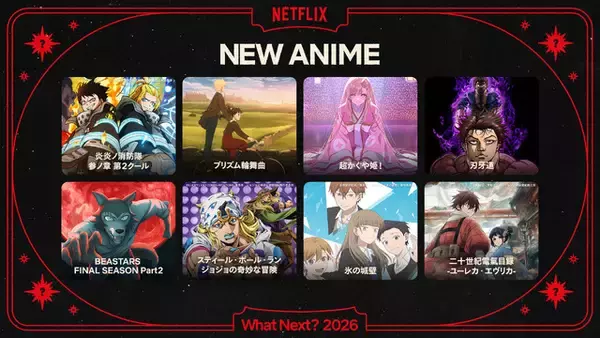 「京アニ新作「二十世紀電氣目録」や「刃牙道」など目白押し！「Netflix」26年アニメ注目ラインナップ」の画像