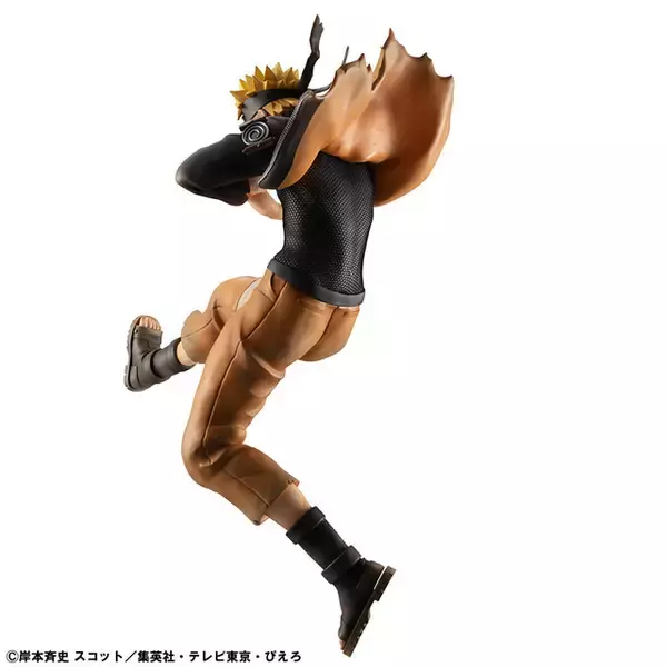 「“まっすぐ自分の言葉は曲げねぇ。それが俺の忍道だ。”「NARUTO -ナルト-」忍界大戦編のナルトが再び登場！ 印を結びながら落下するイメージで風を感じられるポージング」の画像