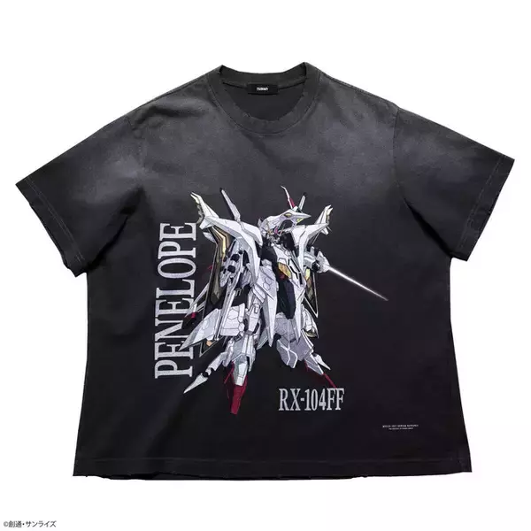 ペーネロペー、メッサーF０１型のカッコいいTシャツが登場！「ガンダム 閃光のハサウェイ」とNUBIANのコラボしたデザイン