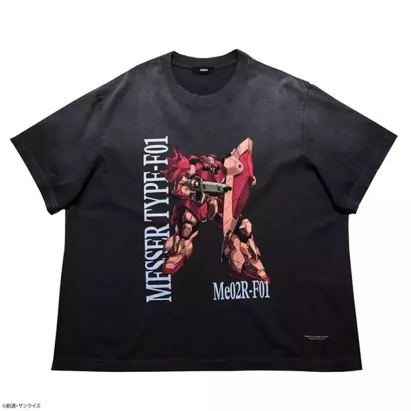 「ペーネロペー、メッサーF０１型のカッコいいTシャツが登場！「ガンダム 閃光のハサウェイ」とNUBIANのコラボしたデザイン」の画像