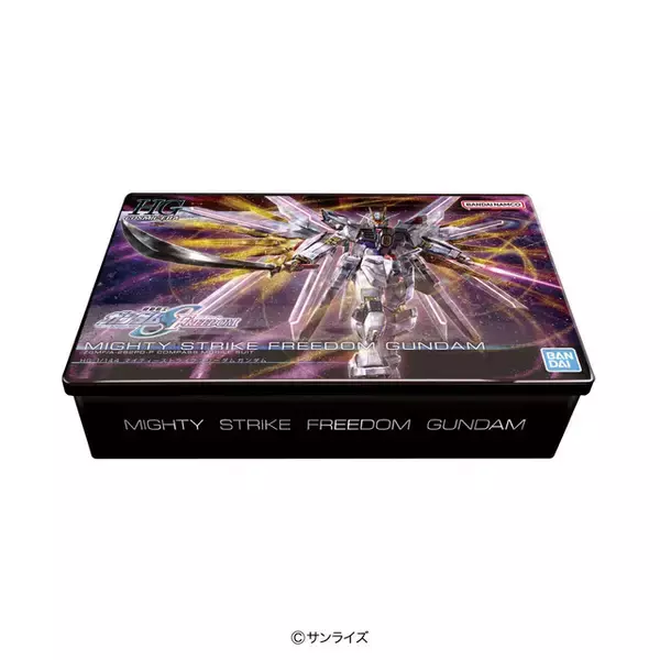 νガンダム、サザビー、マイフリのガンプラパッケージを使ったクッキー缶が登場！ 部屋に飾るのはもちろん、小物入れにもぴったり