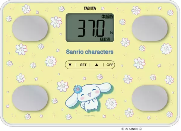 「「サンリオ」シナモロールやクロミ、ハンギョドンなど10モデル♪ コラボ体組成計が登場」の画像