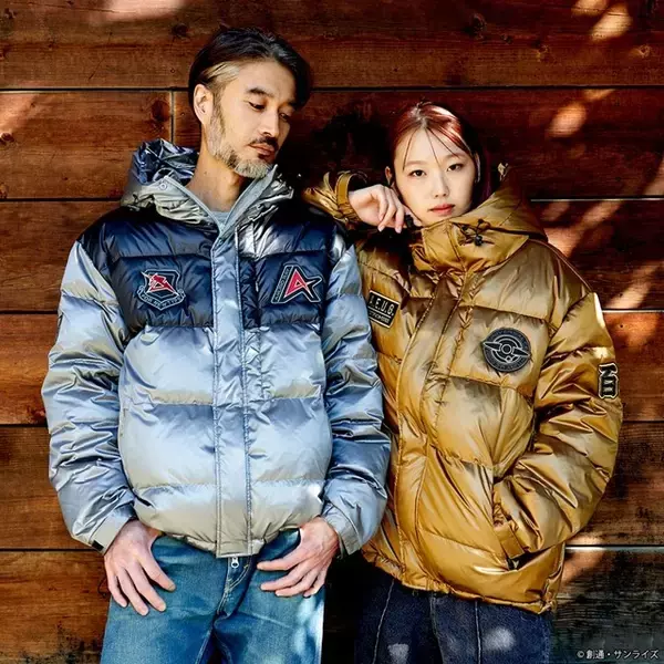 「Zガンダム」「逆襲のシャア」「閃光のハサウェイ」のダウンジャケットが新登場！冬の防寒は“百式・アムロ・マフティー”にお任せ!!