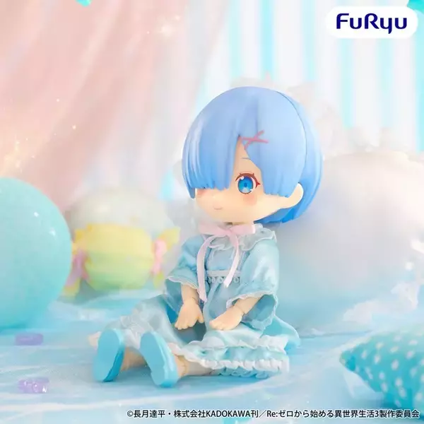 「「リゼロ」レムと＆ラムのナイトドレス姿にキュン♪ デフォルメデザインのドールフィギュアが登場」の画像