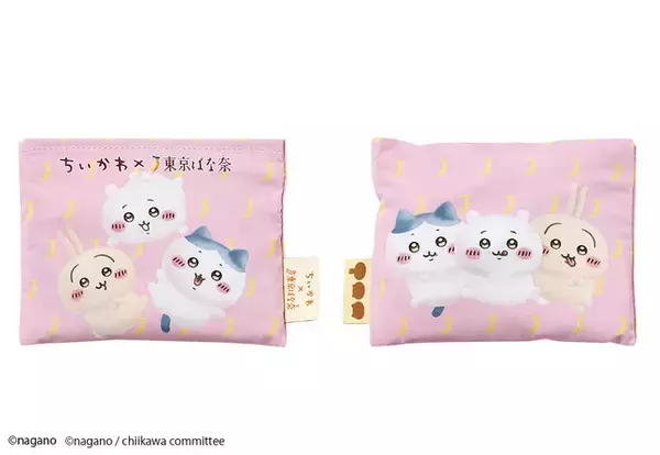「「ちいかわ×東京ばな奈」限定デザイン“エコバッグ”でお買い物を便利に◎ バナナプリンケーキとセットで8月1日発売♪」の画像