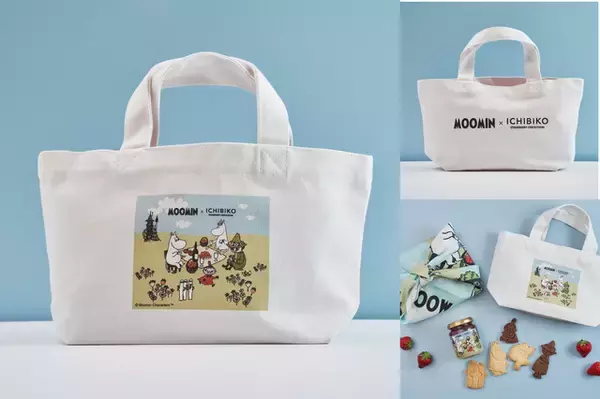 「ムーミンたちが春のいちごパーティー♪ コラボ限定ジャムやクッキー、トートバッグが登場！ いちごスイーツ専門店「ICHIBIKO」」の画像
