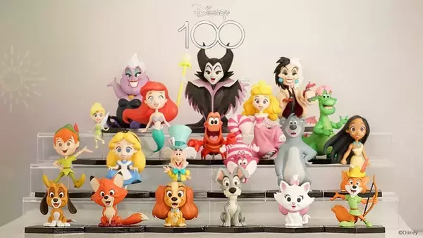「ディズニー創立100周年記念「ミニフィギュアコレクション」遂に全100種が勢揃い！「ABEMA Mart」で第5弾販売開始」の画像
