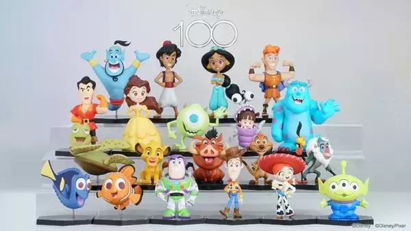 「ディズニー創立100周年記念「ミニフィギュアコレクション」遂に全100種が勢揃い！「ABEMA Mart」で第5弾販売開始」の画像