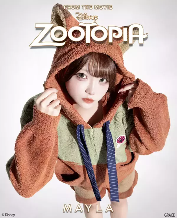 「ディズニー「ズートピア」ジュディ＆ニックと極上のリラックスタイムを…♪「MAYLA」ラウンジウェア登場」の画像